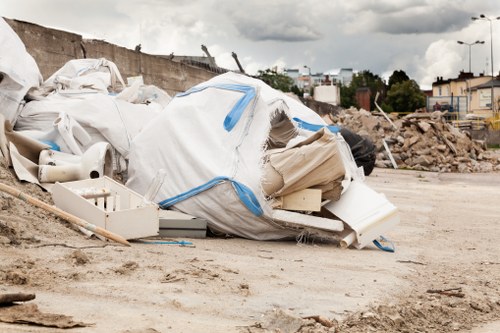 Recycling construction debris in Fitzrovia