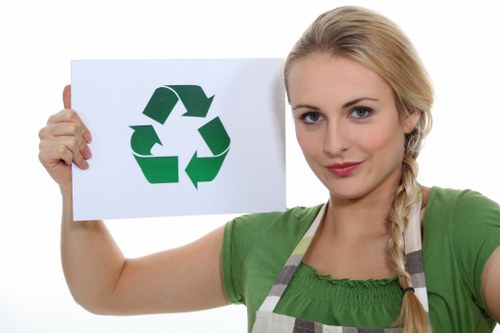 Local regulations sign for waste disposal